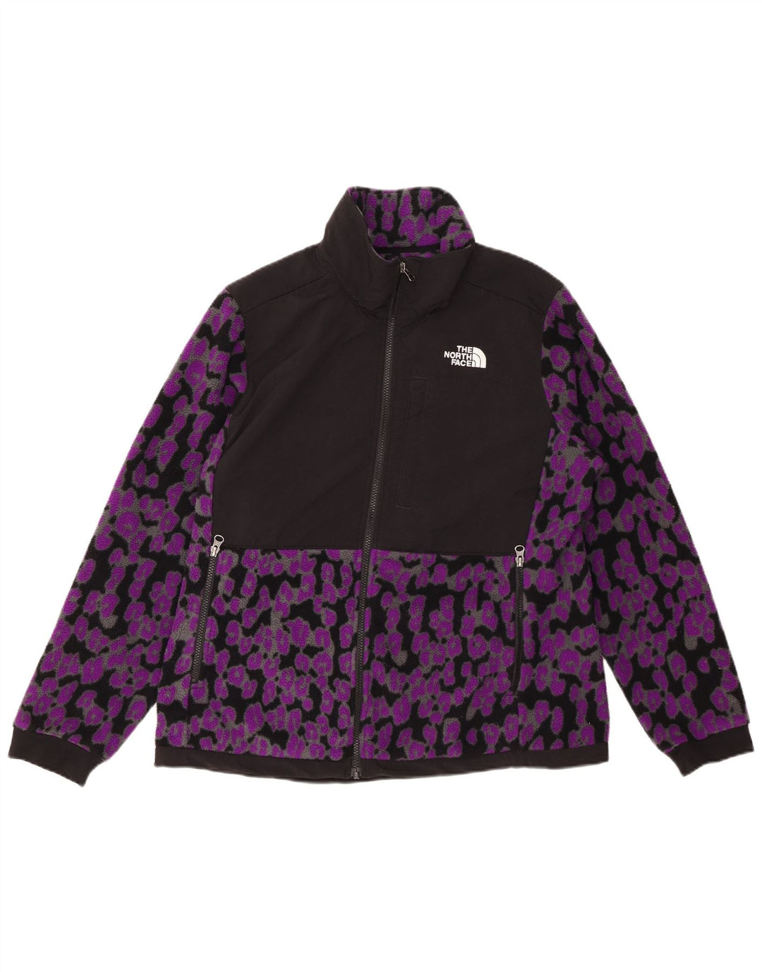Jachetă din lână pentru femei THE NORTH FACE UK 16 Large Purple Animal Print