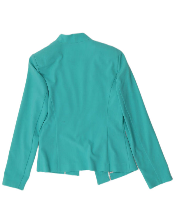 Jachetă pentru femei Marks & Spencer Open Blazer UK 8 mic turcoaz poliester
