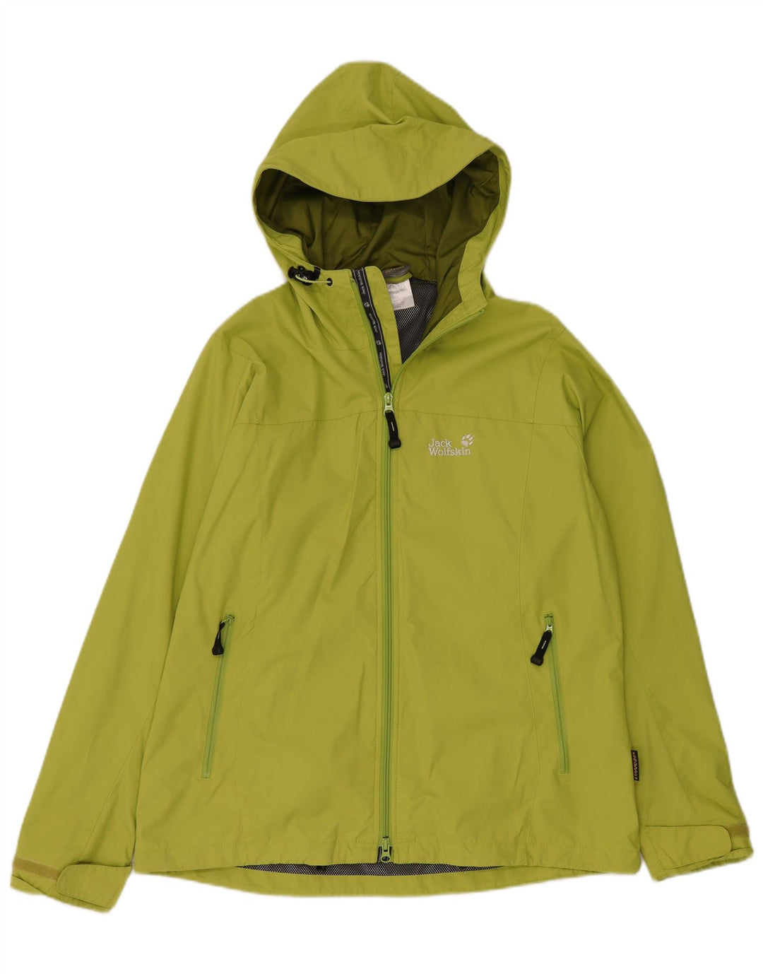 JACK WOLFSKIN Jachetă de ploaie supradimensionată cu glugă pentru femei UK 16 Large Green