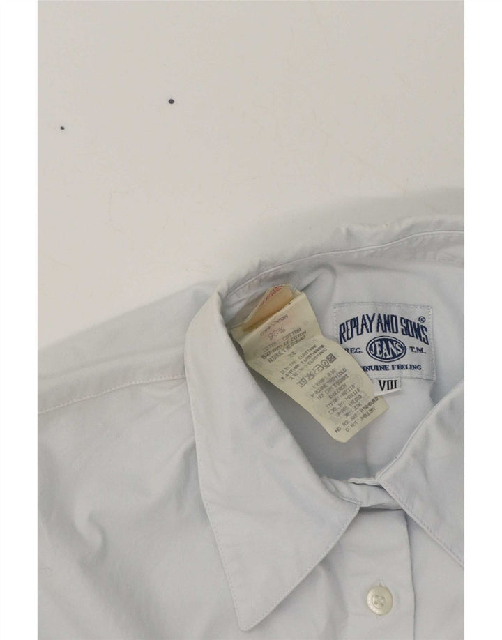 Cămașă Replay pentru femei UK 12 Medium Blue Bumbac