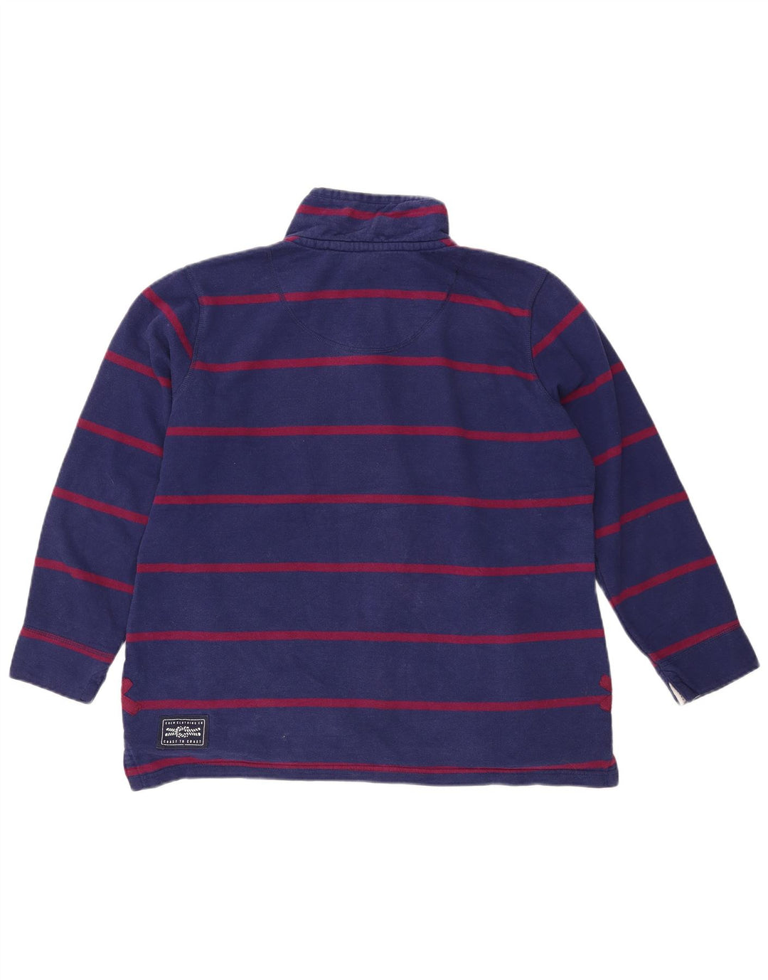 CREW CLOTHING Hanorac pentru femei Pulover UK 16 Mare bleumarin cu dungi