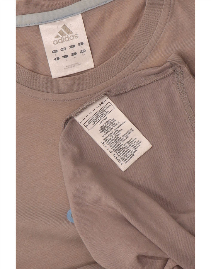 ADIDAS Mens Graphic T-Shirt Top Small Grey Cotton