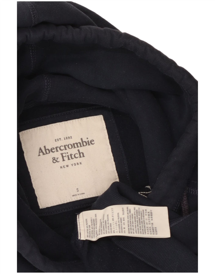 ABERCROMBIE & FITCH Pulover pentru femei New York cu glugă UK 10 Mic Bleumarin