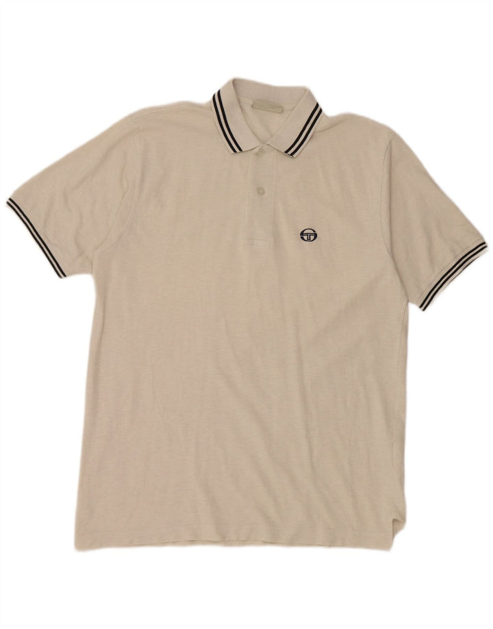 SERGIO TACCHINI Tricou polo pentru bărbați, mare din bumbac alb