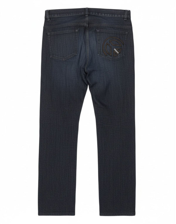 Moschino Fete Blugi Drepți 13-14 Ani L28 L27 Albastru Bumbac