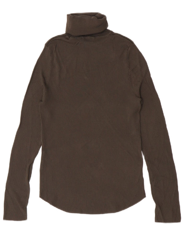 Pulover pentru femei cu gât rulat Zara UK 12, viscoză, gri mediu