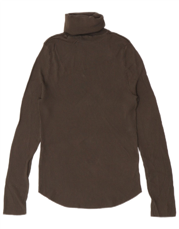 Pulover pentru femei cu gât rulat Zara UK 12, viscoză, gri mediu