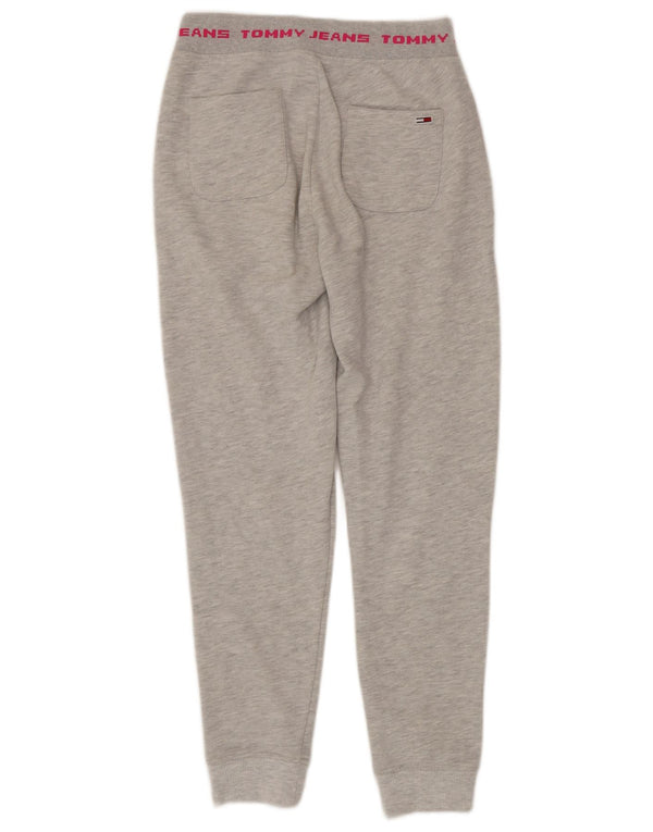 Pantaloni de trening grafic Tommy Hilfiger pentru femei Joggeri UK 6 XS Gri