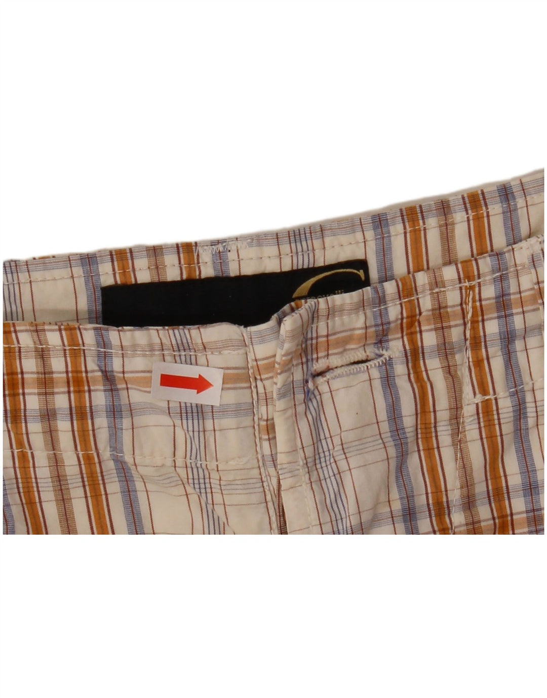 Pantaloni scurți pentru bărbați Just Cavalli Cargo W36 Large Beige Check