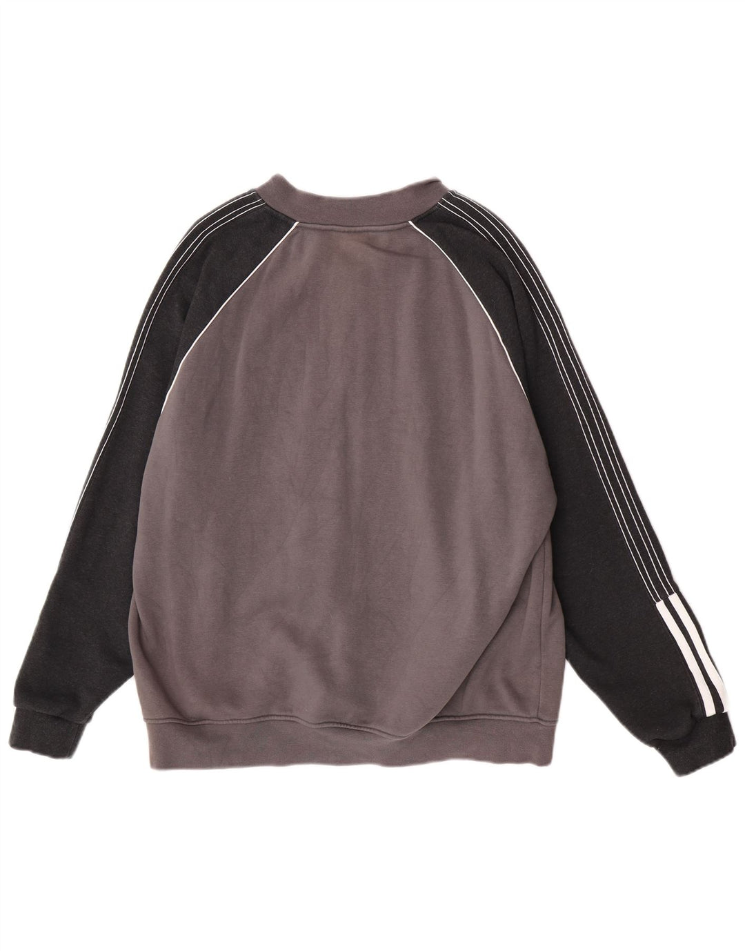 Jachetă de trening pentru bărbați Adidas, mare, gri din bumbac color bloc