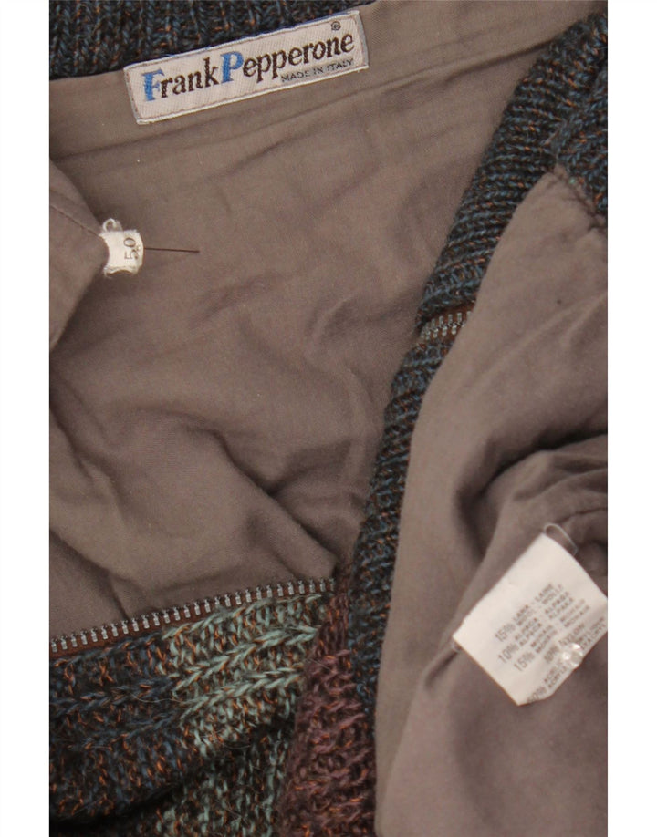 Jachetă bomber din tricot pentru femei Frank Pepperone IT 50, mare, cu dungi multicolore