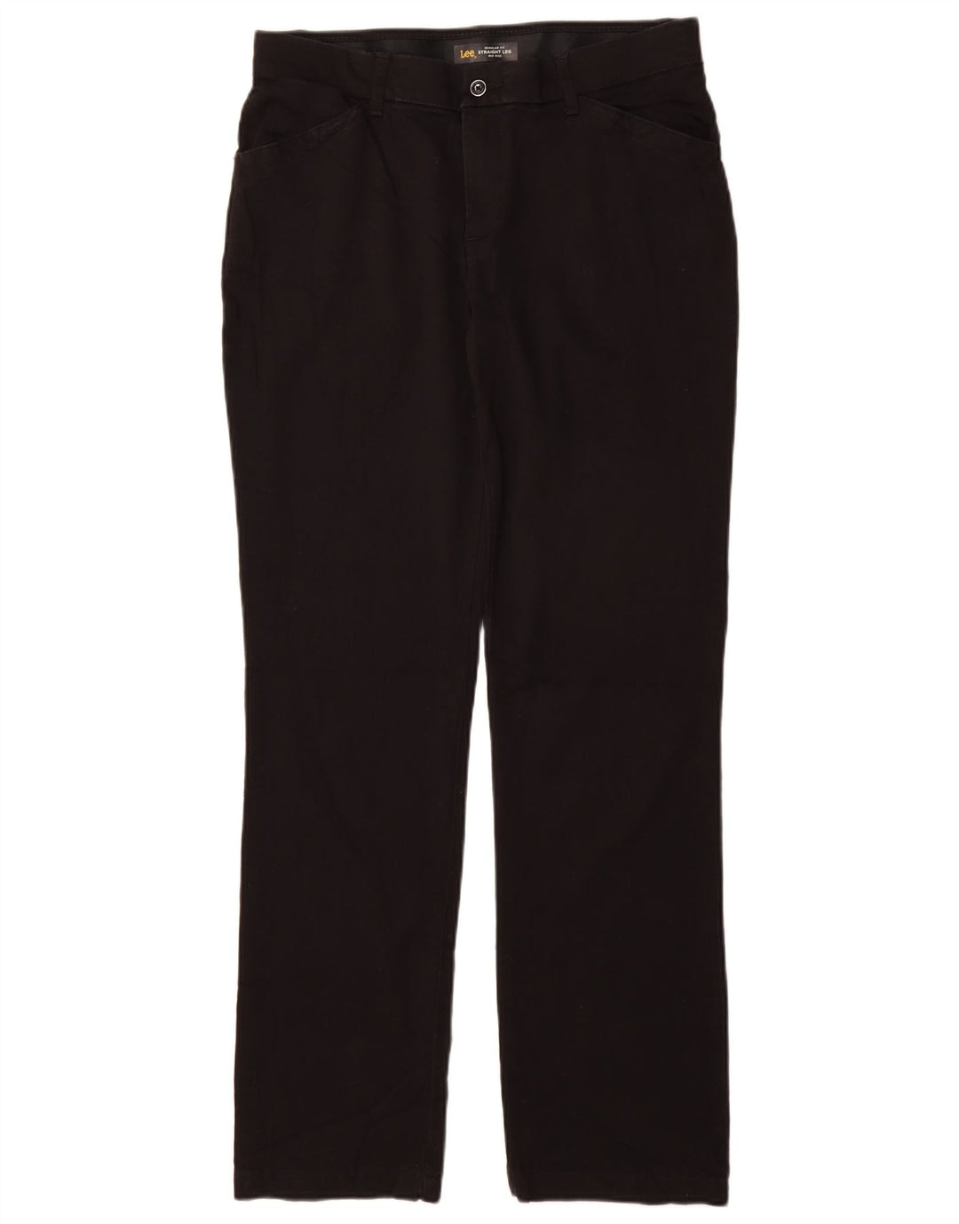 Pantaloni casual drepti LEE pentru femei, cu croială obișnuită, 10 mari W33 L32 negri