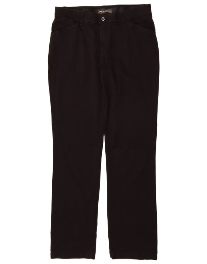 Pantaloni casual drepti LEE pentru femei, cu croială obișnuită, 10 mari W33 L32 negri