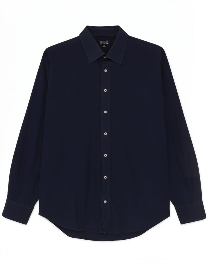 Cămașă Trussardi pentru bărbați Mărimea 39/40 Bumbac bleumarin mediu
