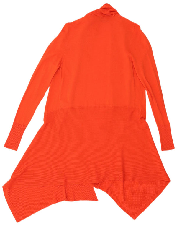 Pulover cardigan asimetric pentru femei Zara UK 10 mic portocaliu viscoză