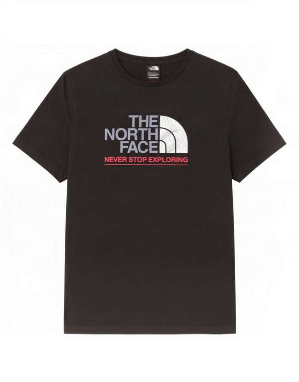 The North Face Mens Graphic T-Shirt Top Medium Black Cotton