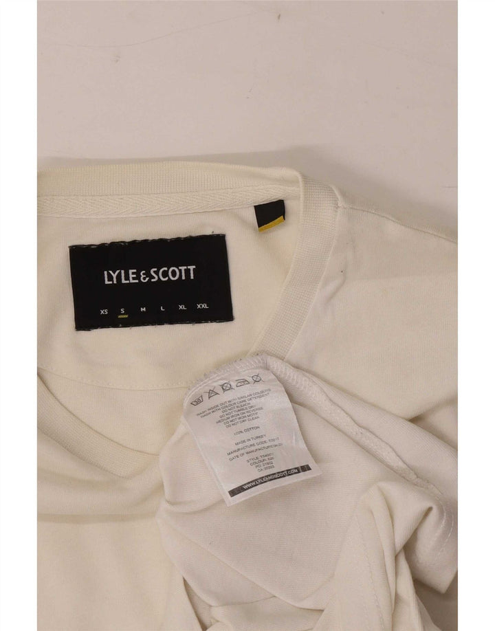 Tricou pentru bărbați Lyle & Scott Top mic din bumbac alb