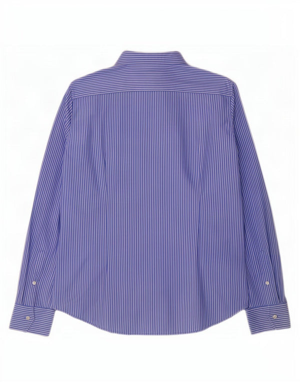 Cămașă de rochie Polo Ralph Lauren pentru bărbați, bumbac cu dungi XL, albastru