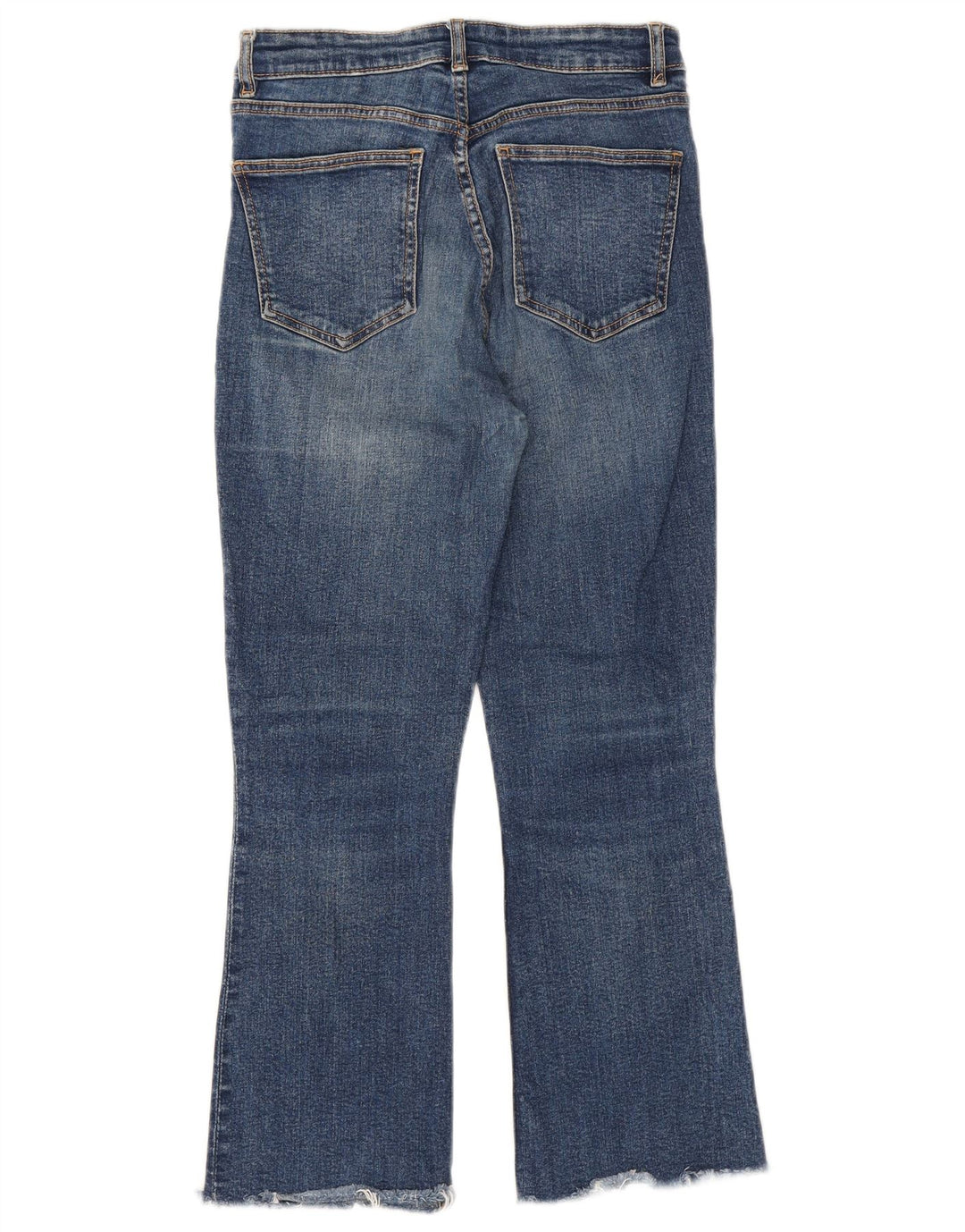 Blugi Zara Femei Crop Bootcut EU 38 Mici W28 L25 Albastru
