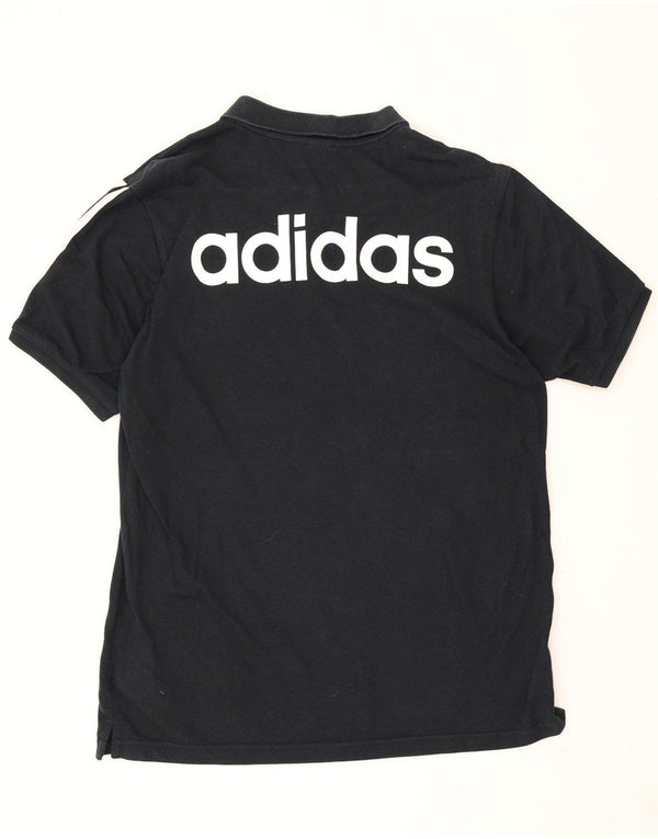 Tricou polo Adidas Climalite Graphic pentru bărbați, mare, negru, bumbac