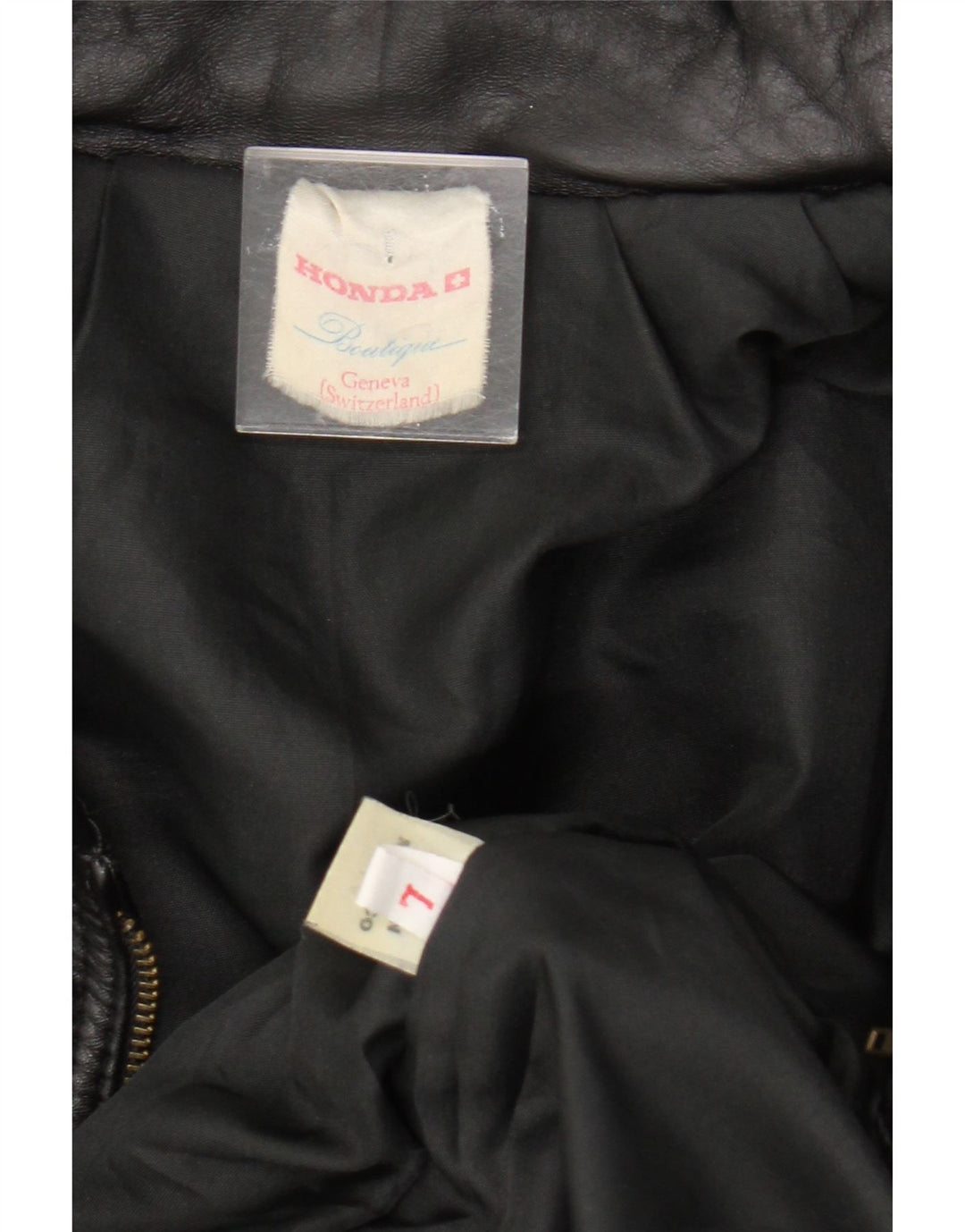 Jachetă de piele pentru bărbați HONDA UK 40, mare, neagră