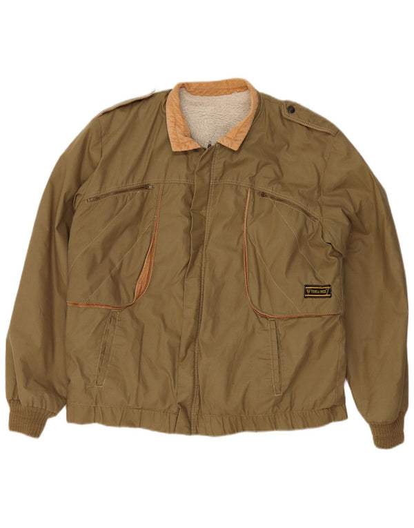 Jachetă VINTAGE pentru bărbați, UK 40 Large Khaki