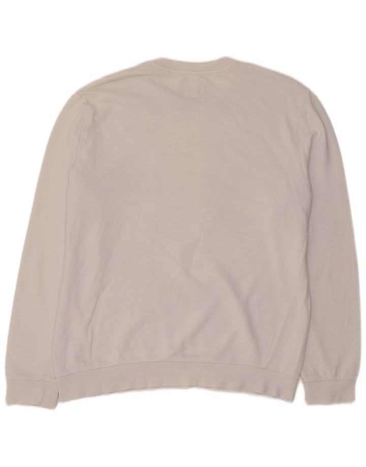 Pulover grafic pentru bărbați Guess, XL, bumbac alb