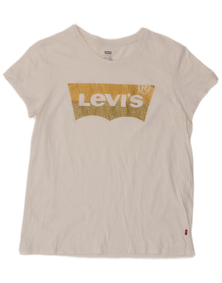 Tricou grafic LEVI'S pentru femei Top UK 16 Large White