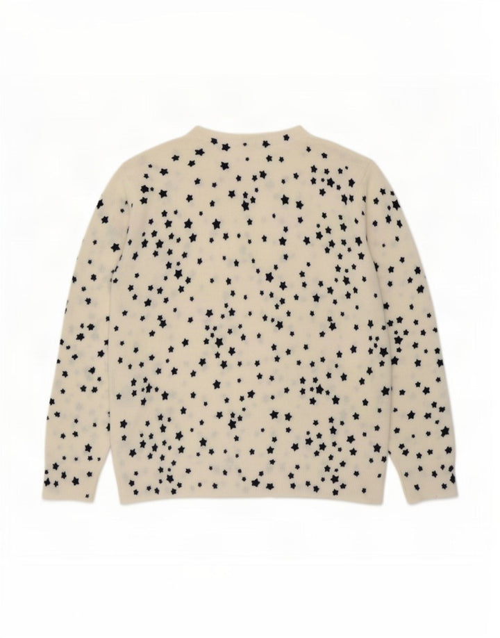 Pulover pentru femei Marks & Spencer cu decolteu rotund alb mediu UK 14
