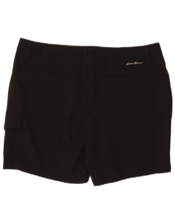 Pantaloni scurti cargo pentru femei Eddie Bauer US 8 Medium W30 Poliester negru