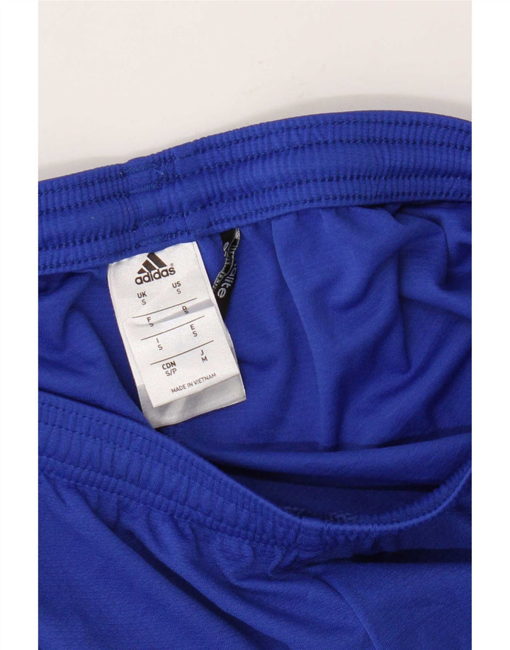 Pantaloni scurți sport Climalite Adidas pentru femei UK 10 Small Blue Poliester