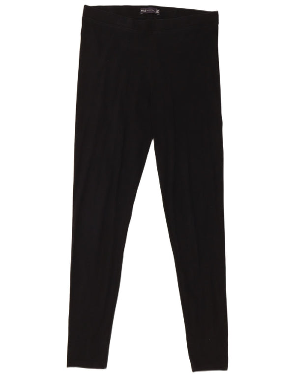 Leggings pentru femei Marks & Spencer UK 12 bumbac mediu negru