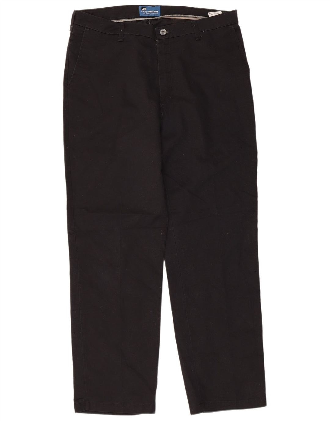 Pantaloni chino drepți LEE pentru bărbați Total Freedom Classic Fit L36 L32 negru