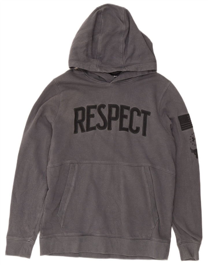 Pulover Under Armour pentru bărbați cu capota, gri mediu, bumbac