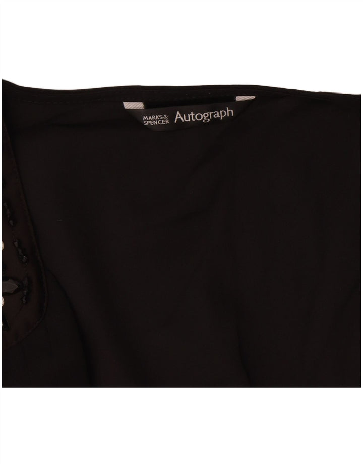 Bluză fără mâneci cu autograf pentru femei Marks & Spencer UK 12 Medium Black