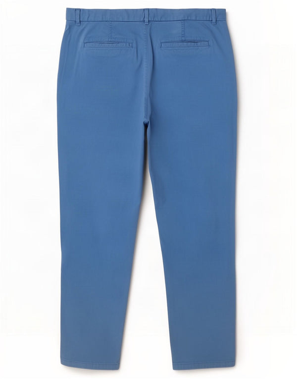 Pantaloni chino subțiri pentru femei Marks & Spencer UK 20 2XL W40 L30 albastru bumbac