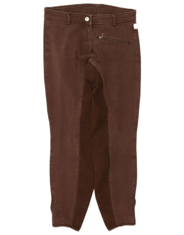 Pantaloni de călărie vintage pentru femei EU 38 Medium W28 L27 Brown Colorblock