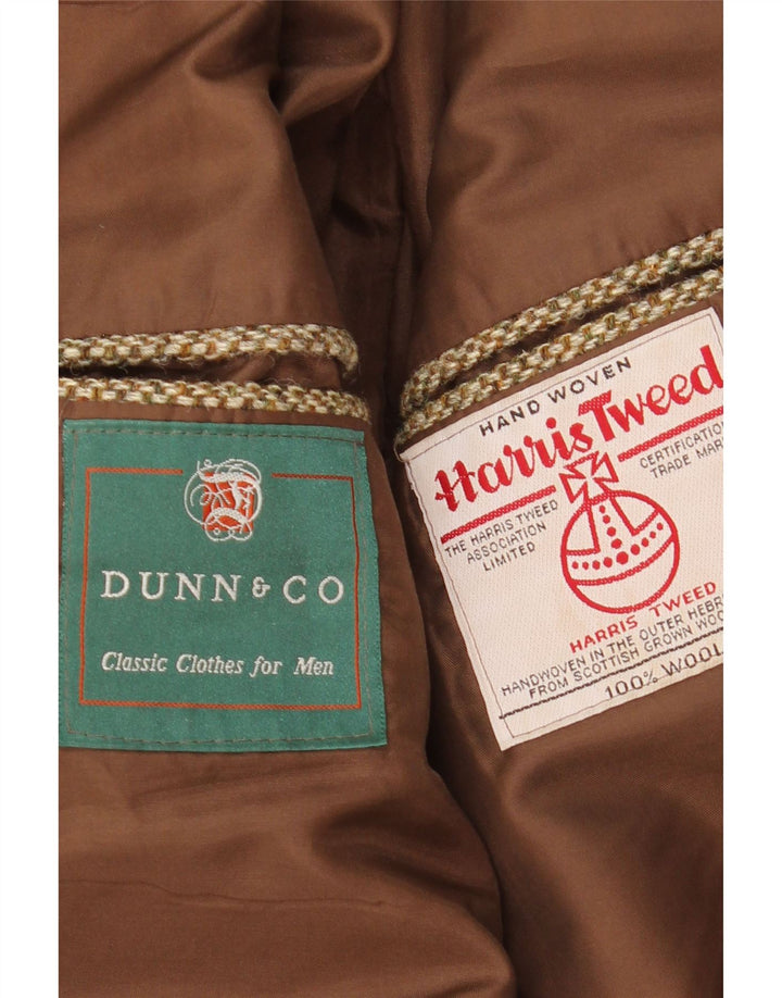 Jachetă pentru bărbați Harris Tweed cu 2 nasturi, UK 40, lână maro mare