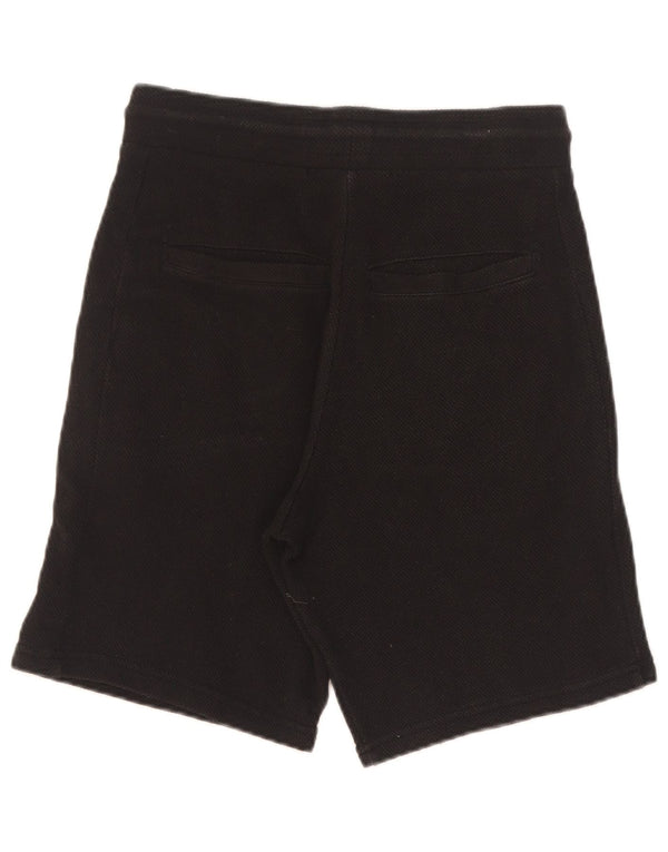 Pantaloni scurti sport pentru femei Zara UK 10, bumbac negru mic