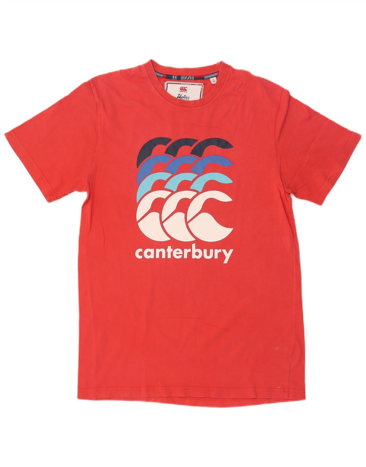 CANTERBURY tricou grafic pentru bărbați Top mare bumbac roșu