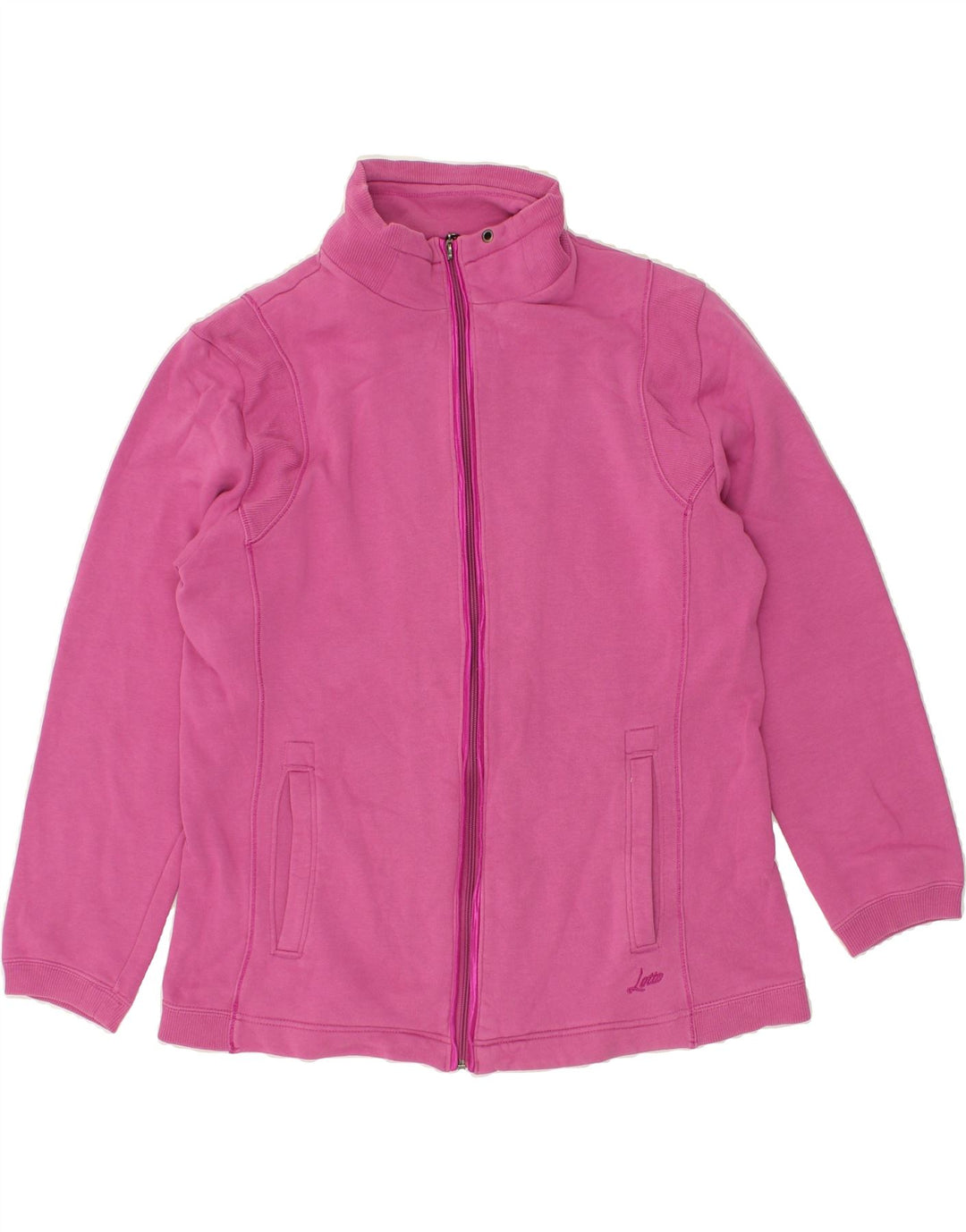LOTTO Womens Tracksuit Top Jacket UK 16 Large Pink | Vintage Lotto | Thrift | Second-Hand Lotto | Used Clothing | Messina Hembry 