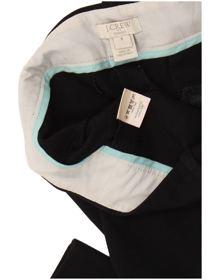 Pantaloni tăiați pentru femei J. CREW Stretch Slim US 8 Medium W30 L26 Negru