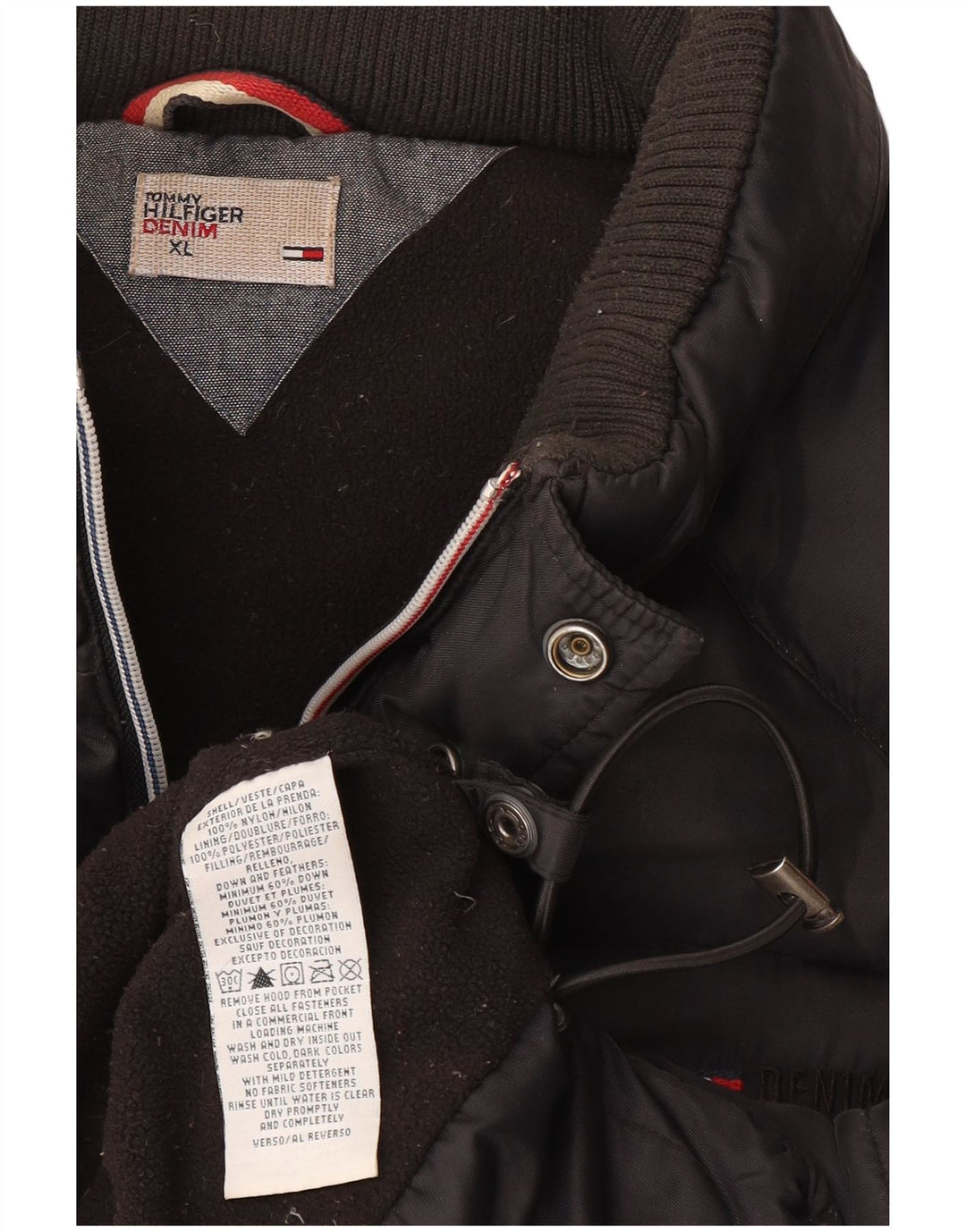 Gilet căptușit pentru bărbați Tommy Hilfiger UK 42 XL Nylon negru