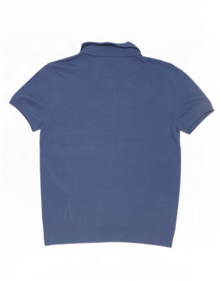 Cămașă polo pentru bărbați Zara, viscoză albastră medie