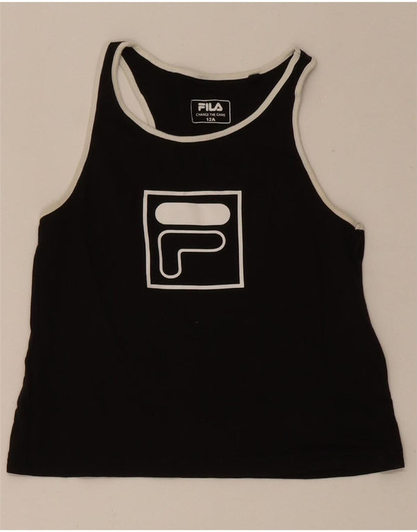 Vesta Grafica Fete Fila Top 11-12 Ani Bumbac Negru