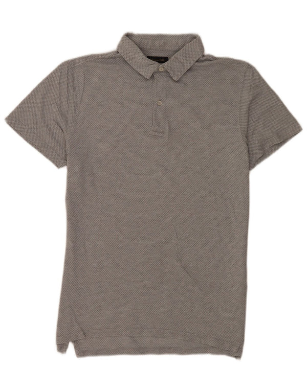 Cămașă polo Massimo Dutti pentru bărbați, cu formă lejeră, mare, gri