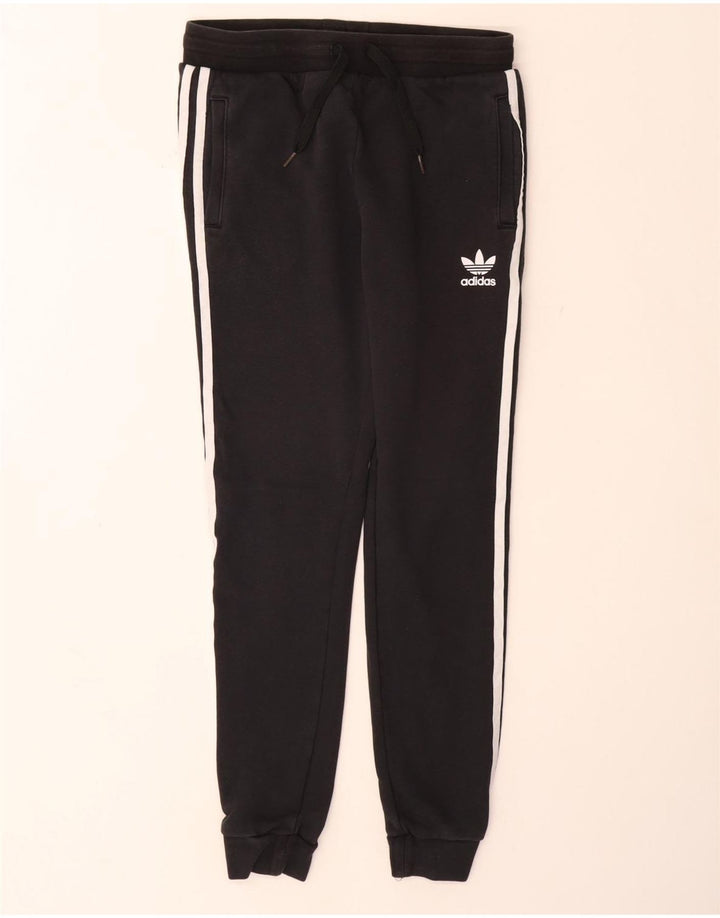 ADIDAS Fete Trening Pantaloni Joggeri 12-13 Ani Bumbac Negru