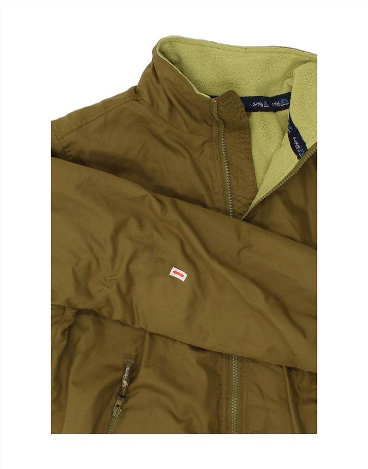 JACK MURPHY Womens Oversized Bomber Windbreaker Jacket UK 10 Small Khaki Vintage Jack Murphy and Second-Hand Jack Murphy from Messina Hembry 