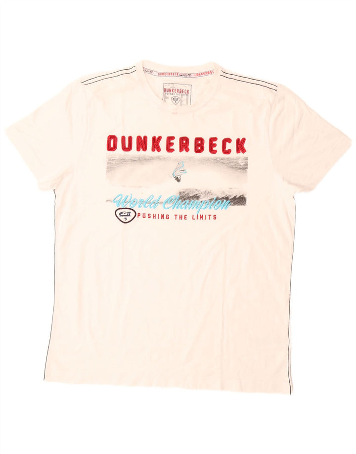 Tricou grafic Camp David pentru bărbați Top XL Bumbac alb