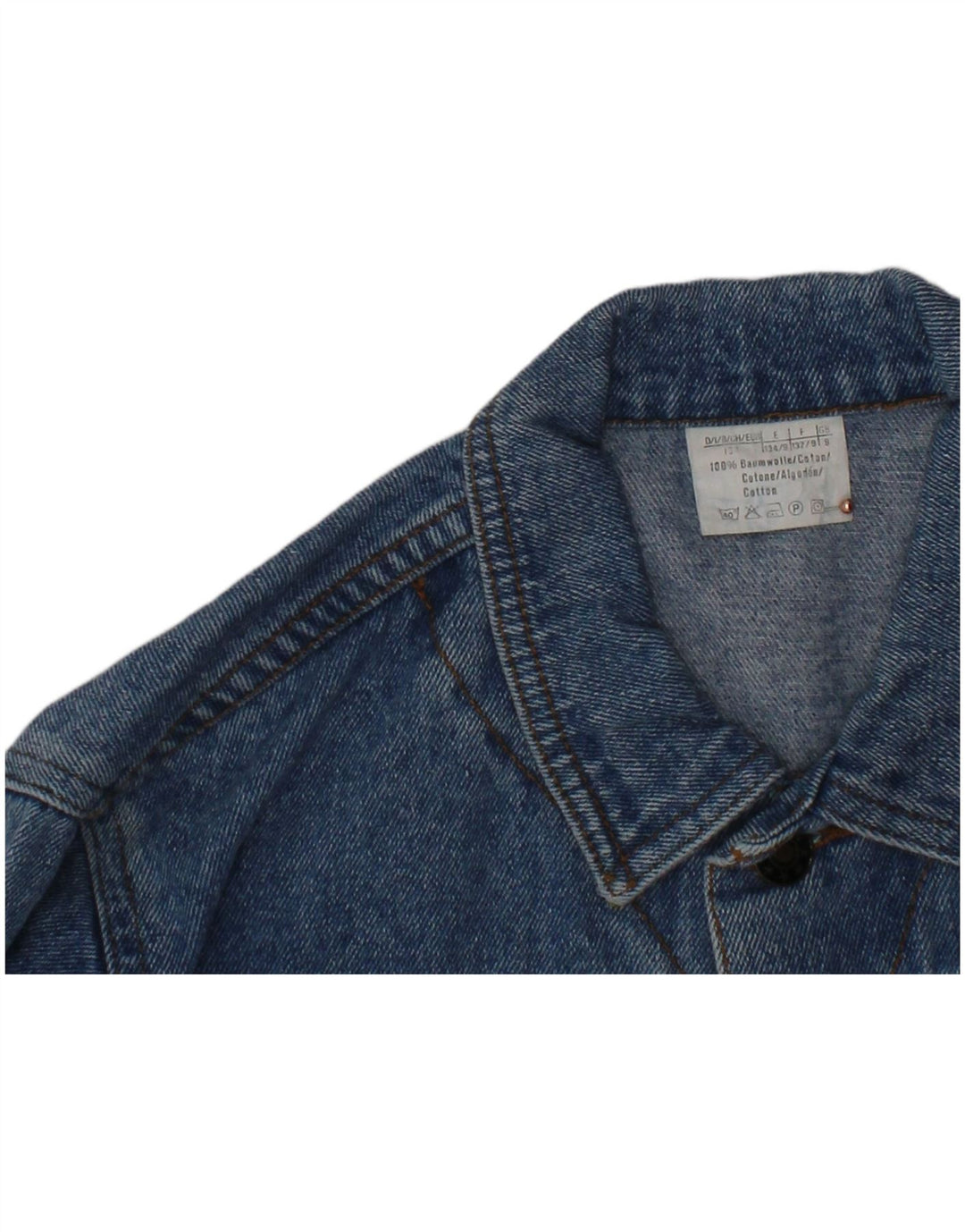 Jachetă Denim EXPLORER Băieți 8-9 Ani Bumbac Albastru